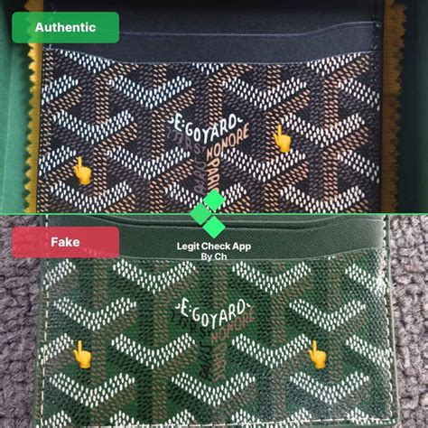 fake goyard passport holder|authentic goyard card holders.